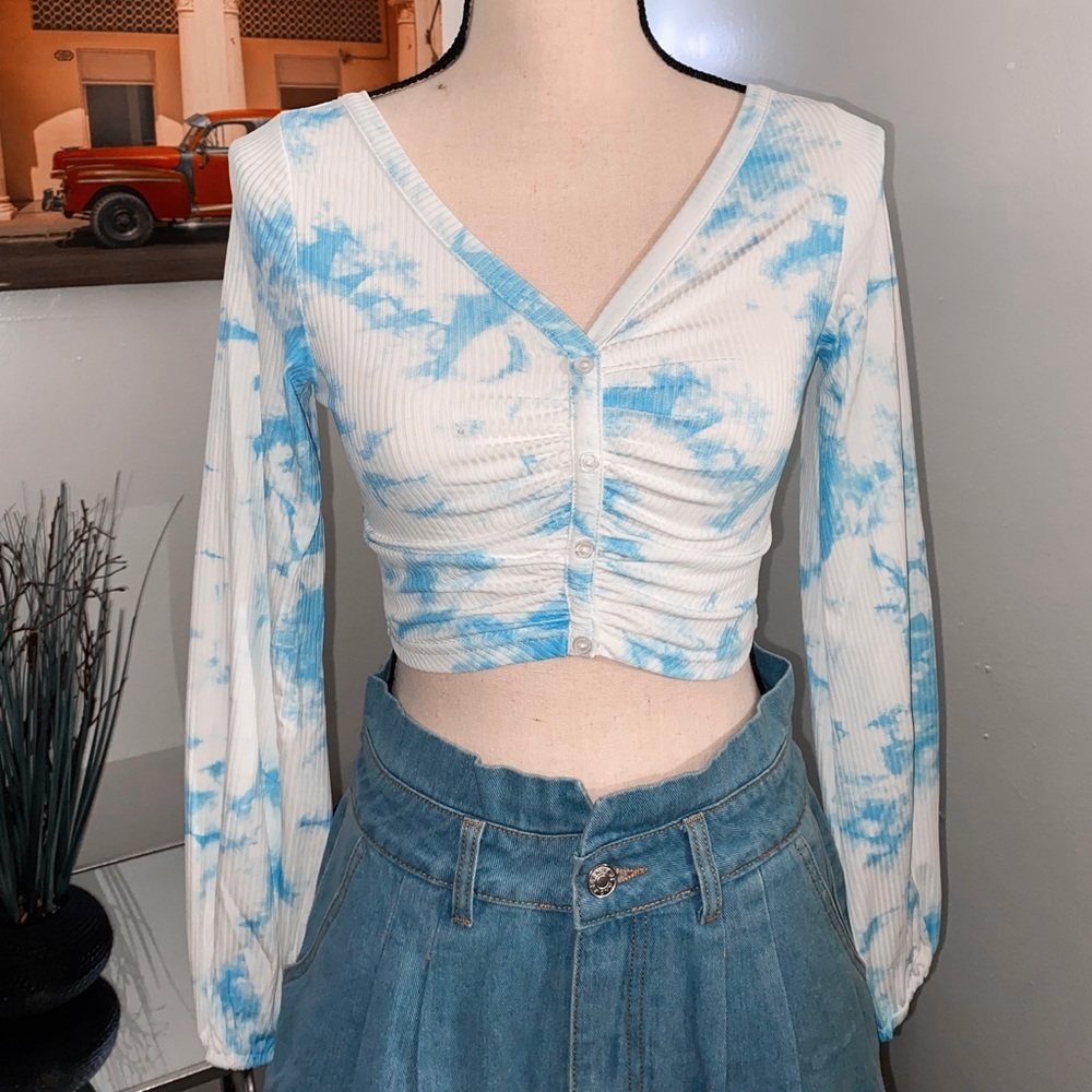Cute Tie Dye Crop Top